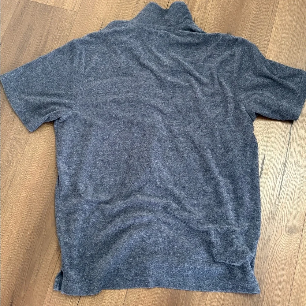 Marine Layer Terry Out Resort Shirt Blue Size L Terrycloth Button Up - Picture 4 of 5